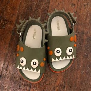 Mini Melissa Dino Toddler Slide on sandals